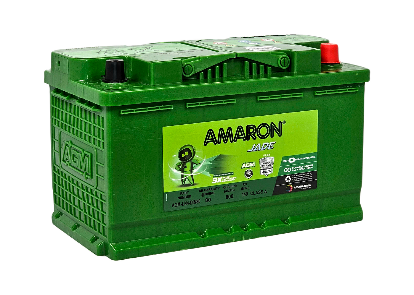 AMARON Battery DIN80 (LN4) AGM Stop Start (DIN75LH AGM)